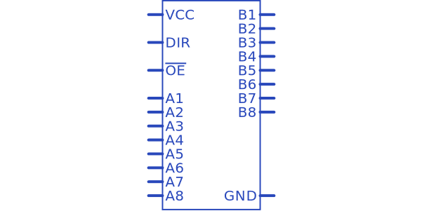 SN74HC245N Texas Instruments - Datasheet PDF, Footprint, Symbol ...