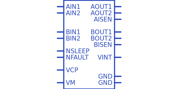 DRV8833PWP Texas Instruments - Datasheet PDF, Footprint, Symbol ...