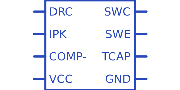 MC33063AD Texas Instruments - Datasheet PDF, Footprint, Symbol ...