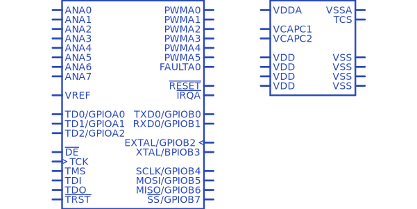 DSP56F801FA60E NXP Semiconductors - Datasheet PDF, Footprint, Symbol ...