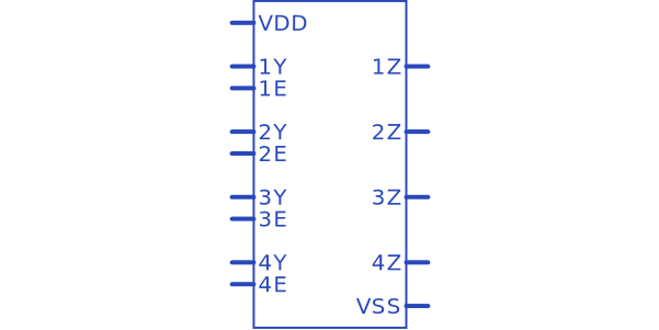 HEF4066BT NXP Semiconductors - Datasheet PDF, Footprint, Symbol ...