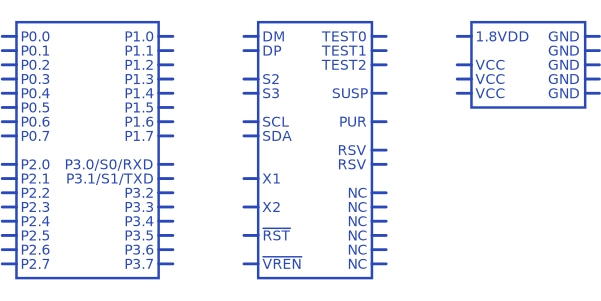 TUSB3210PM Texas Instruments - Datasheet PDF, Footprint, Symbol ...