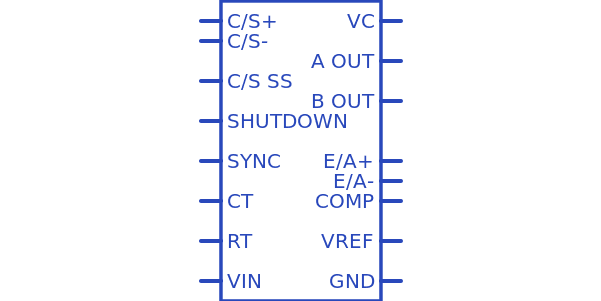 UC3846N Texas Instruments - Datasheet PDF, Footprint, Symbol ...