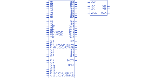 STM32F051R8T6 STMicroelectronics - Datasheet PDF, Footprint, Symbol ...