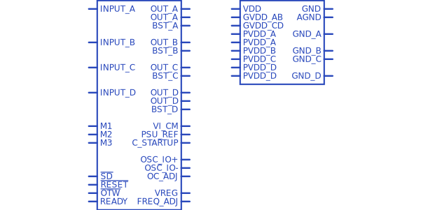TAS5630BDKDR Texas Instruments - Datasheet PDF, Footprint, Symbol ...